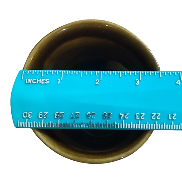 Neher Pottery OCEAN TIDE Right Hand Warmer Coffee Mug Brown Blue Drip Glaze 2013 - Picture 9 of 11